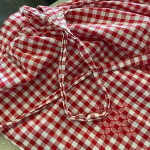 Red and White Gingham Apron